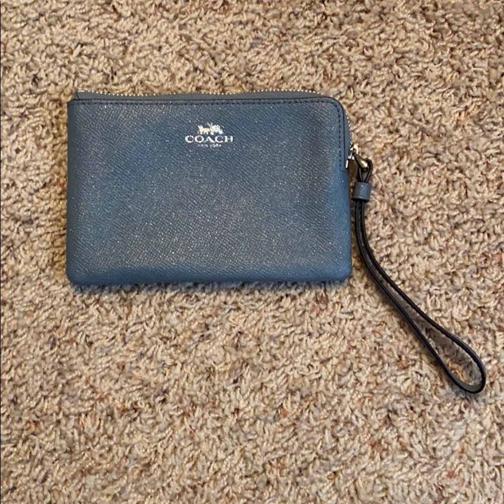 Coach Corner Zip Wristlet